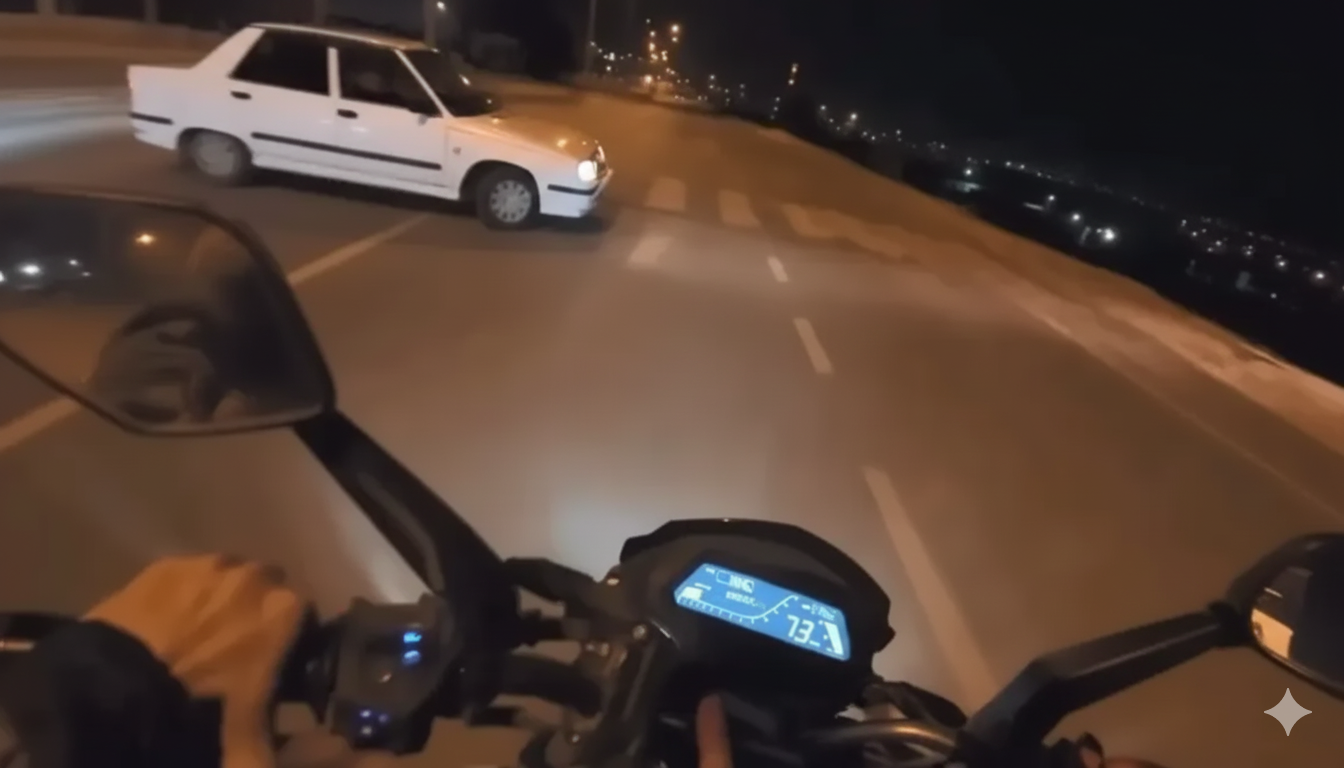 Kahramanmaraş'ta Motosikletli Çiftin Kaza Anı Kamerada