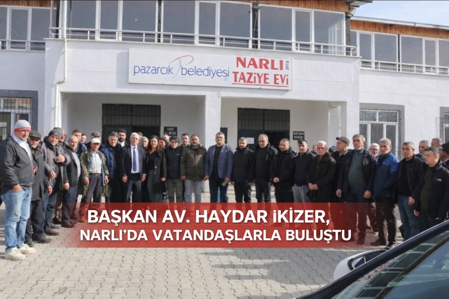 Belediye Başkanımız Av. Haydar İkizer, Narlı’da Vatandaşlarla Bir Araya Geldi