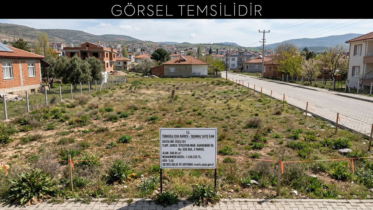 Kahramanmaraş’ta 1,5 Milyonluk Arsa İcradan Satışa Çıktı