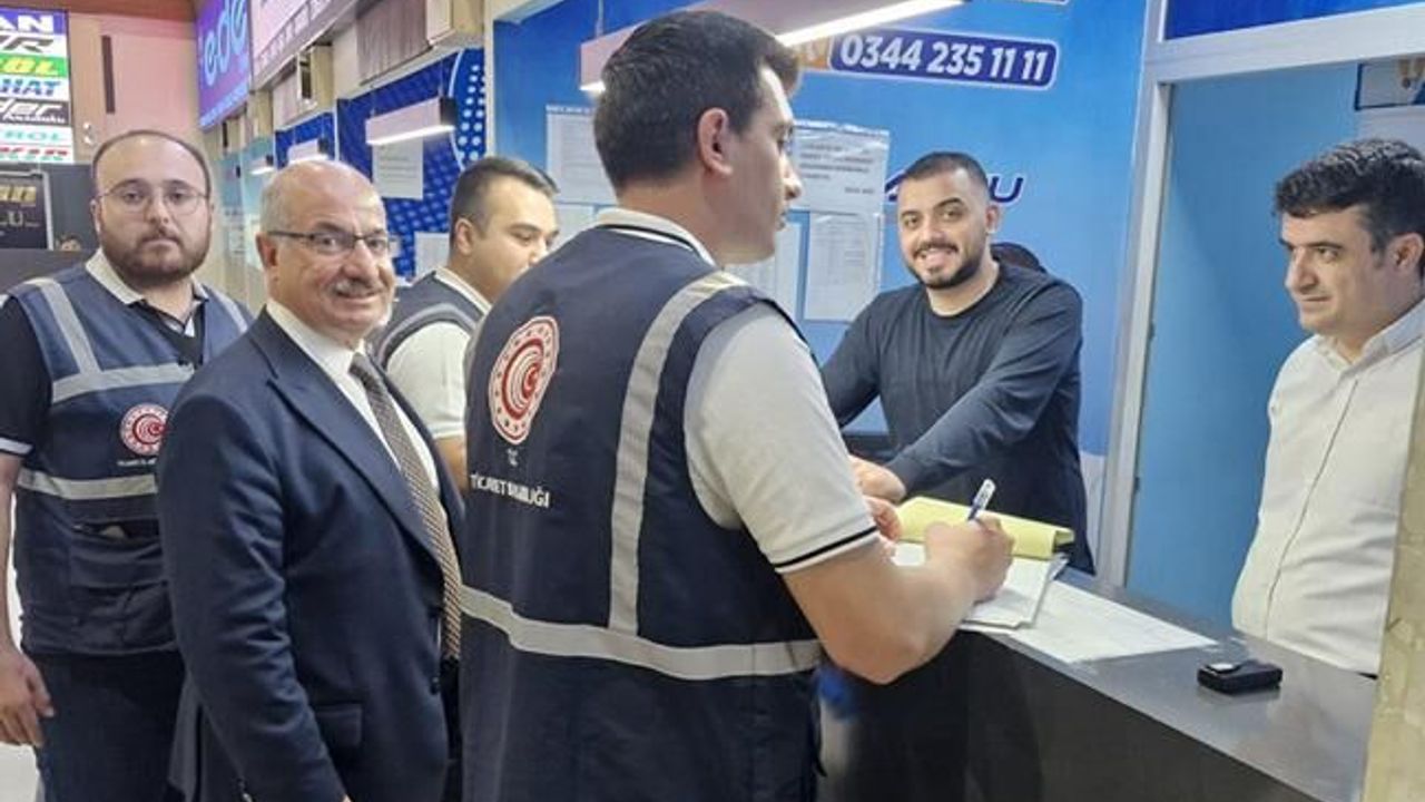 Kahramanmaraş’ta bayram öncesi terminalde sıkı denetim